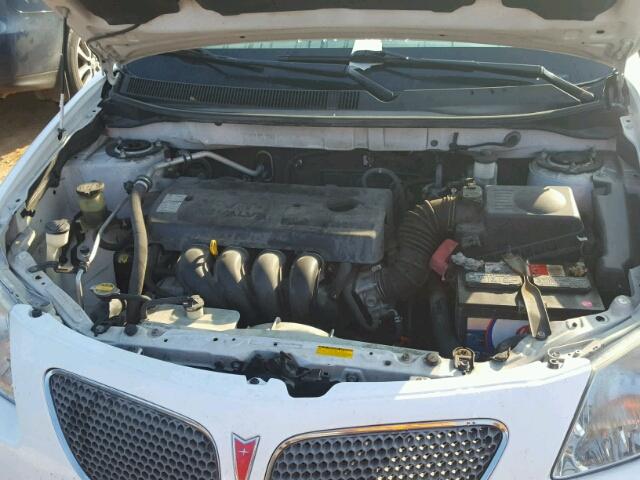 5Y2SL65828Z422022 - 2008 PONTIAC VIBE WHITE photo 7