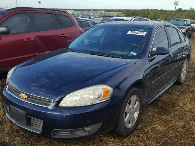 2G1WB5EK1A1198601 - 2010 CHEVROLET IMPALA BLUE photo 2