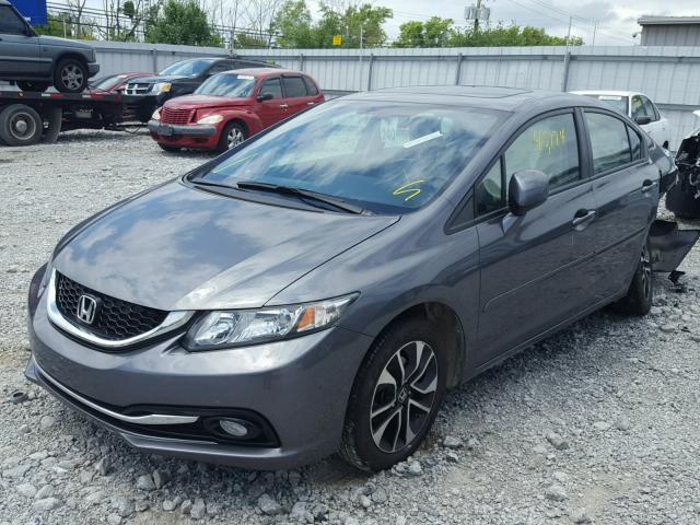 19XFB2F93DE078601 - 2013 HONDA CIVIC EXL 灰色 照片 2