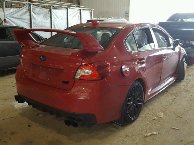 JF1VA2V60H9811984 - 2017 SUBARU WRX STI RED photo 4