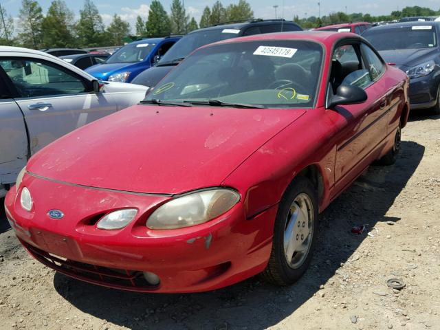 3FAKP1138XR163613 - 1999 FORD ESCORT ZX2 RED photo 2