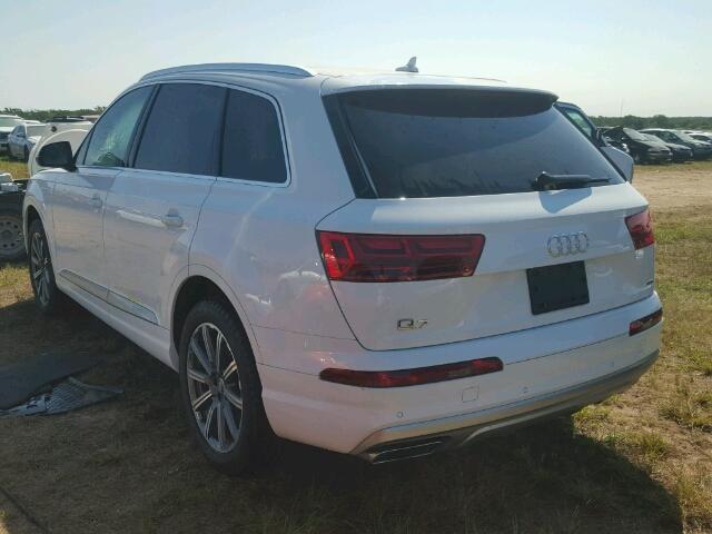 WA1LHAF74HD044372 - 2017 AUDI Q7 PREMIUM WHITE photo 3