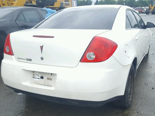 1G2ZF57B984158128 - 2008 PONTIAC G6 VALUE L WHITE photo 4