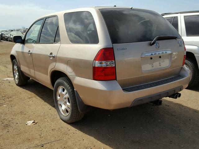 2HNYD18441H535344 - 2001 ACURA MDX GOLD photo 3