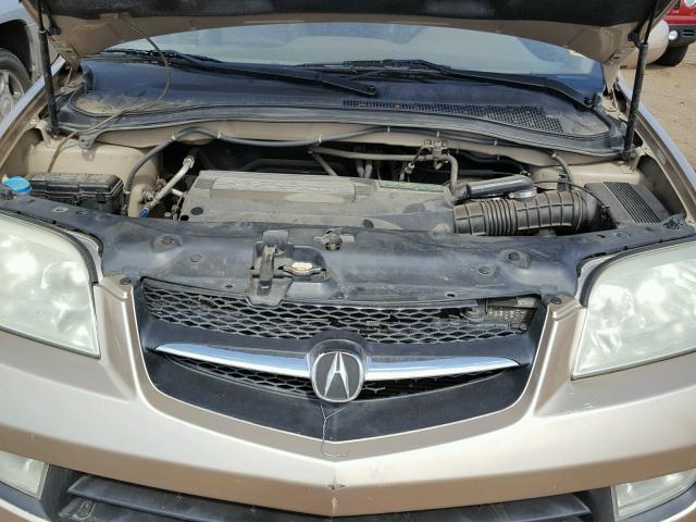 2HNYD18441H535344 - 2001 ACURA MDX GOLD photo 7