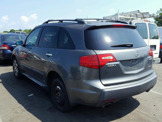 2HNYD28227H521777 - 2007 ACURA MDX GRAY photo 3