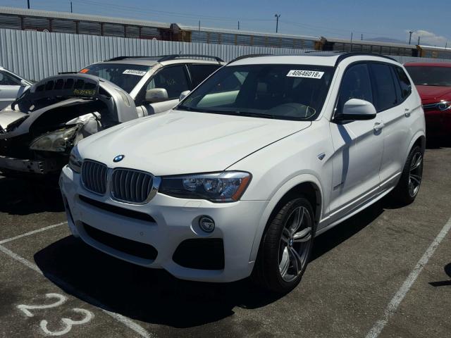 5UXWZ7C30H0V90208 - 2017 BMW X3 SDRIVE2 WHITE photo 2