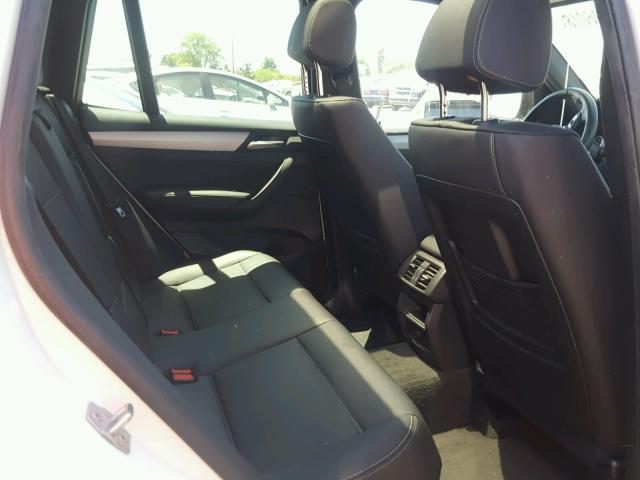 5UXWZ7C30H0V90208 - 2017 BMW X3 SDRIVE2 WHITE photo 6