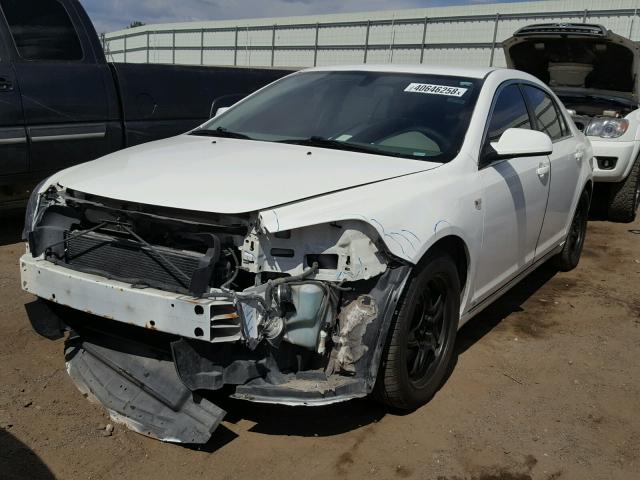 1G1ZH57B784279030 - 2008 CHEVROLET MALIBU 1LT WHITE photo 2
