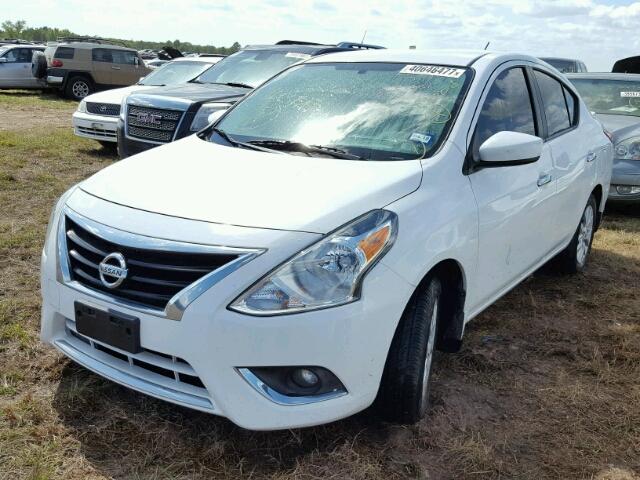 3N1CN7AP2FL949373 - 2015 NISSAN VERSA S WHITE photo 2