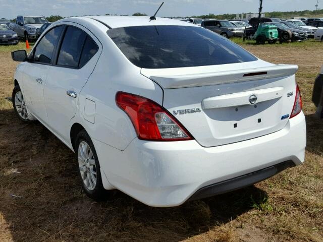 3N1CN7AP2FL949373 - 2015 NISSAN VERSA S WHITE photo 3