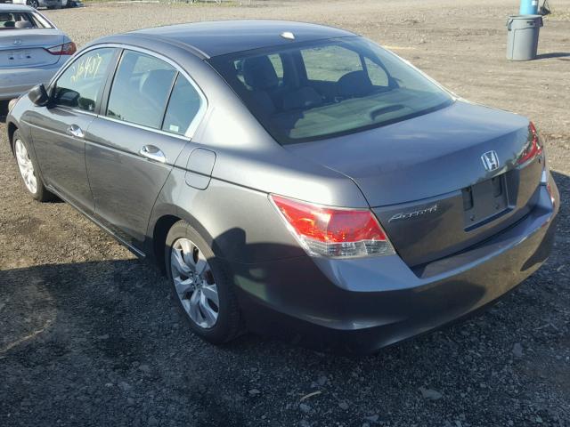 1HGCP368X9A005352 - 2009 HONDA ACCORD EXL GRAY photo 3