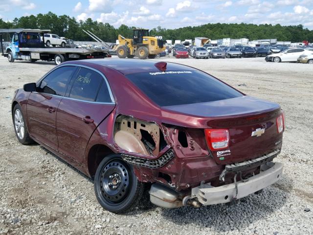 1G11D5SL1FF264131 - 2015 CHEVROLET MALIBU 2LT MAROON photo 3