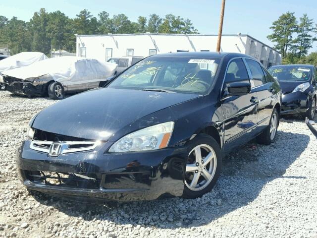 1HGCM56495A150233 - 2005 HONDA ACCORD BLACK photo 2