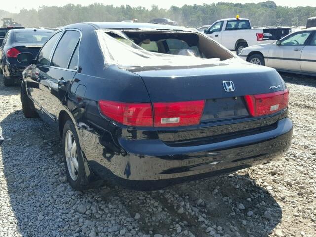 1HGCM56495A150233 - 2005 HONDA ACCORD BLACK photo 3