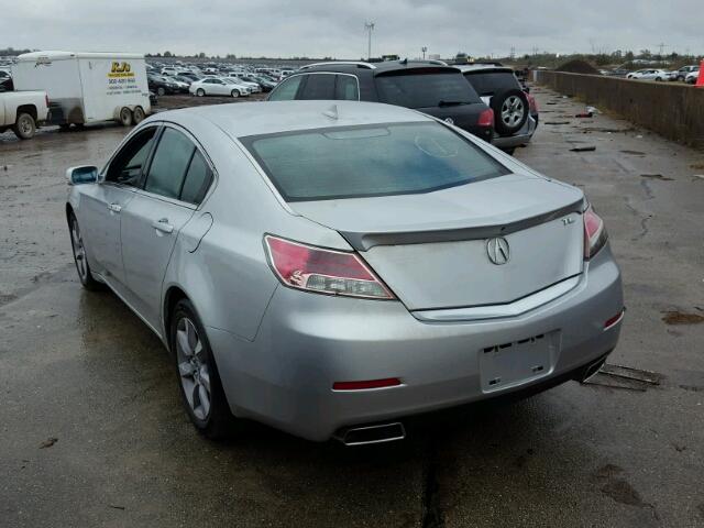 19UUA8F52DA003144 - 2013 ACURA TL SILVER photo 3