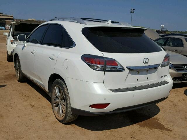 2T2ZK1BA5DC087379 - 2013 LEXUS RX WHITE photo 3