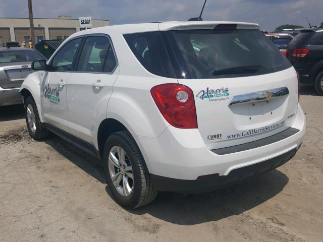 2GNALLEK5F1155235 - 2015 CHEVROLET EQUINOX L WHITE photo 3