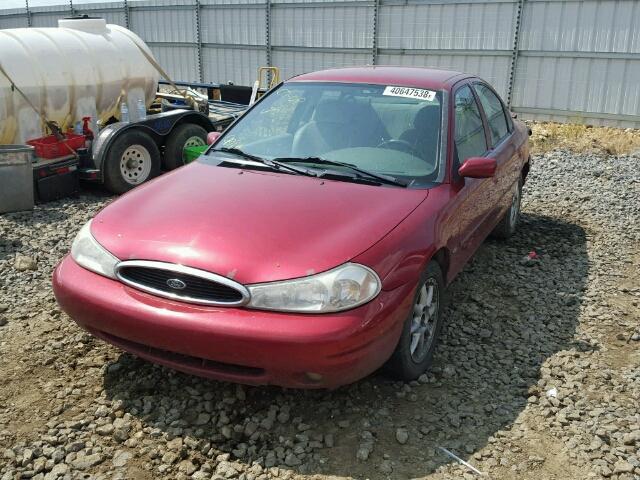 1FAFP6630WK310470 - 1998 FORD CONTOUR LX RED photo 2