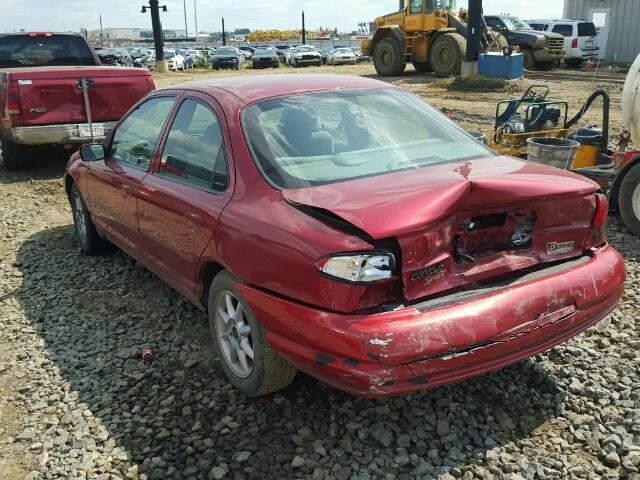 1FAFP6630WK310470 - 1998 FORD CONTOUR LX RED photo 3