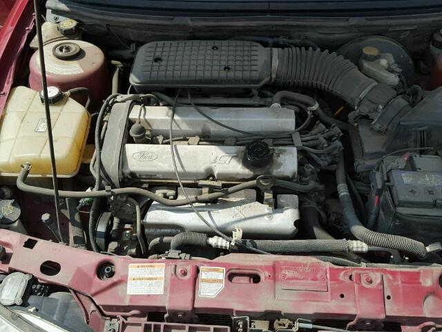 1FAFP6630WK310470 - 1998 FORD CONTOUR LX RED photo 7