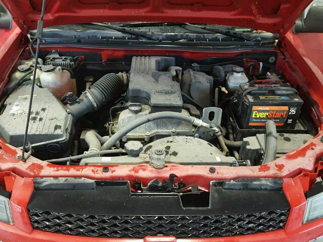 1GCCS149978127914 - 2007 CHEVROLET COLORADO RED photo 7