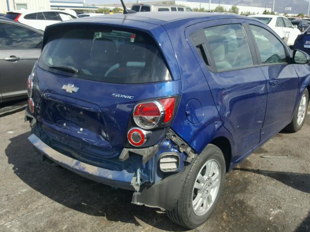 1G1JB6SH3C4223384 - 2012 CHEVROLET SONIC LS 蓝色 照片 4