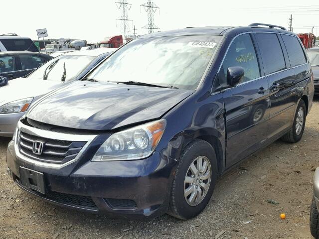 5FNRL38648B049028 - 2008 HONDA ODYSSEY BLUE photo 2