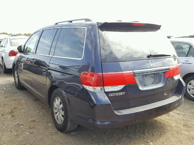 5FNRL38648B049028 - 2008 HONDA ODYSSEY BLUE photo 3