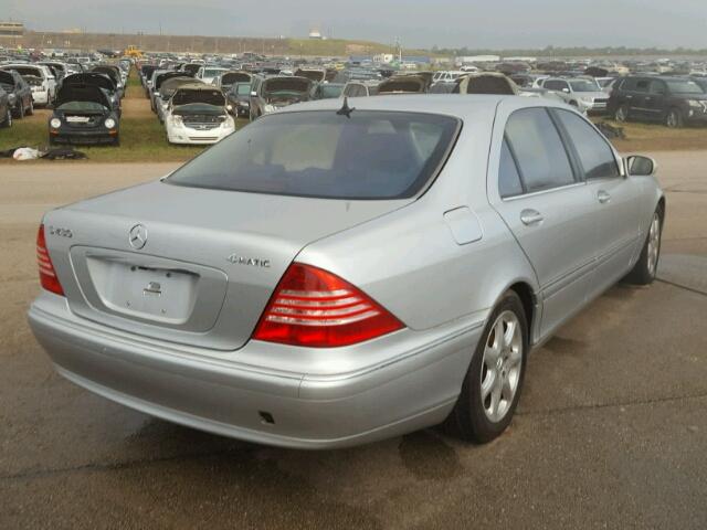 WDBNG83J74A417697 - 2004 MERCEDES-BENZ S 430 4MAT SILVER photo 4