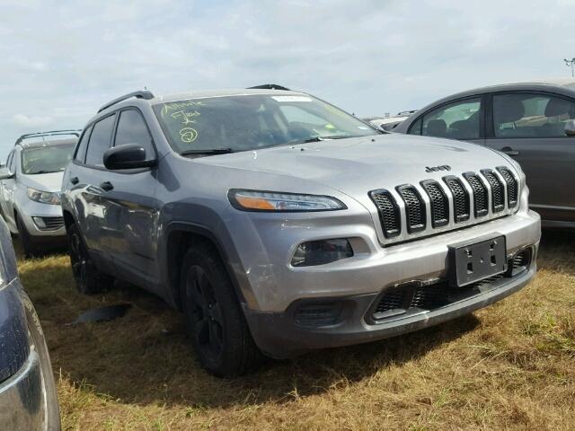 1C4PJLAB2GW362707 - 2016 JEEP CHEROKEE S SILVER photo 1