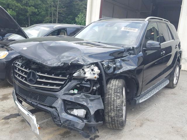 4JGDA5JB8FA523342 - 2015 MERCEDES-BENZ ML 350 BLACK photo 2