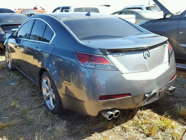 19UUA9F54AA000196 - 2010 ACURA TL GRAY photo 3