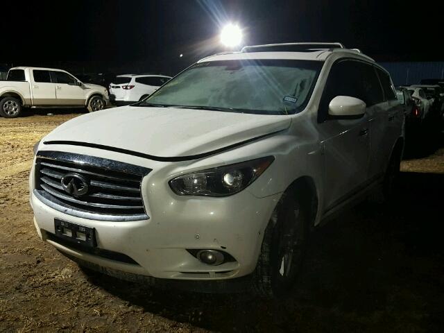 5N1AL0MNXEC534061 - 2014 INFINITI QX60 WHITE photo 2