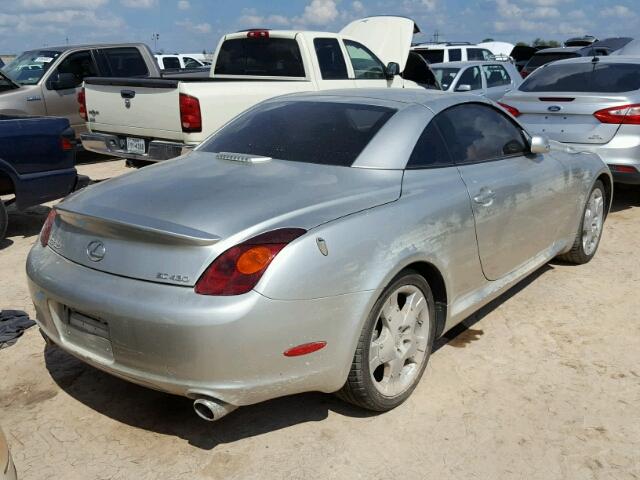 JTHFN48Y950069434 - 2005 LEXUS SC SILVER photo 4