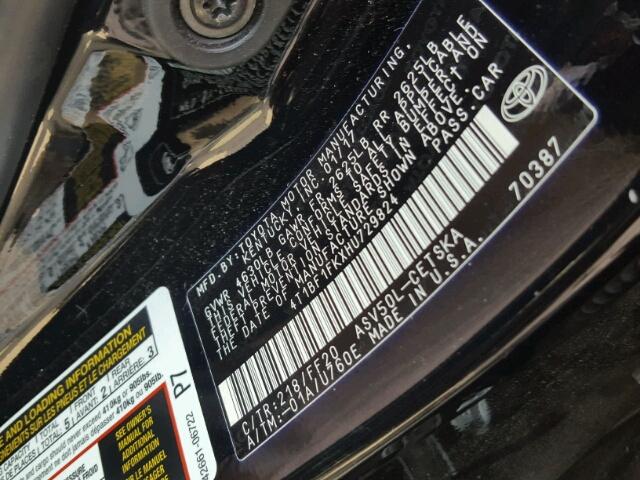 4T1BF1FKXHU729824 - 2017 TOYOTA CAMRY LE 黑色 照片 10