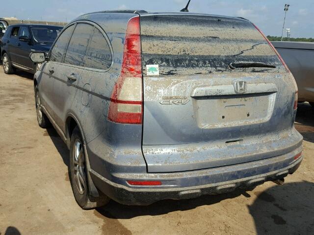 5J6RE3H5XAL019241 - 2010 HONDA CR-V BLUE photo 3