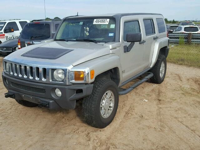 5GTDN13E478213425 - 2007 HUMMER H3 TAN photo 2