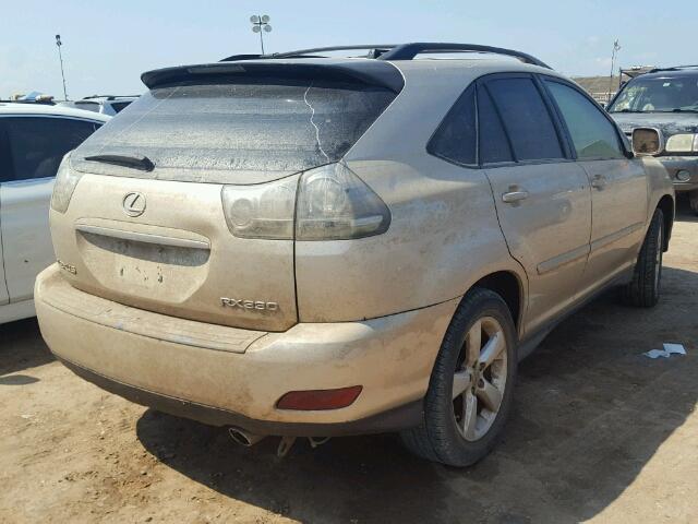 2T2GA31U14C002247 - 2004 LEXUS RX 330 GOLD photo 4