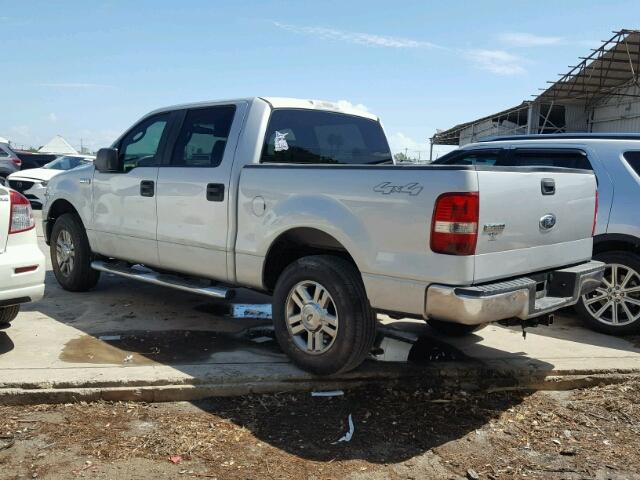 1FTRW14W27KC52406 - 2007 FORD F150 WHITE photo 3