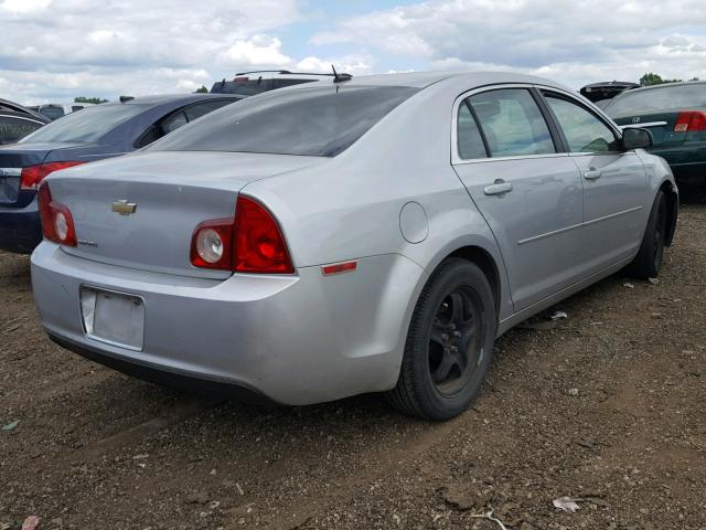 1G1ZB5EB4AF113207 - 2010 CHEVROLET MALIBU LS SILVER photo 4