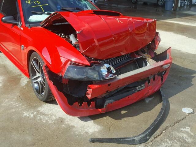 1FAFP42X84F226478 - 2004 FORD MUSTANG GT RED photo 9