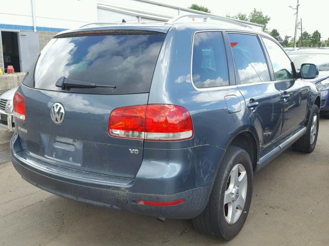 WVGZE77L67D019684 - 2007 VOLKSWAGEN TOUAREG V6 BLUE photo 4