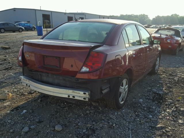 1G8AJ55F97Z138714 - 2007 SATURN ION LEVEL MAROON photo 4