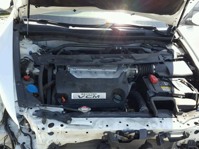 1HGCP36868A040114 - 2008 HONDA ACCORD EXL WHITE photo 7