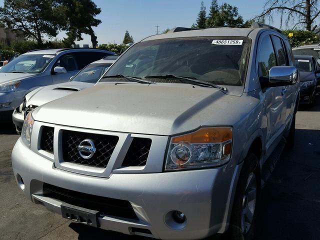 5N1AA08D38N617153 - 2008 NISSAN ARMADA SE GRAY photo 2