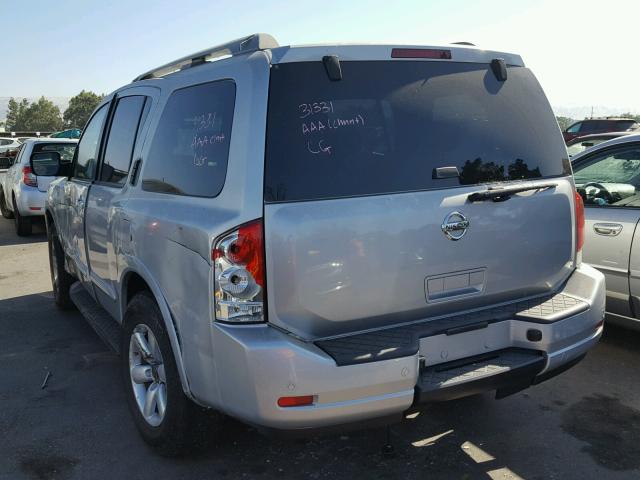 5N1AA08D38N617153 - 2008 NISSAN ARMADA SE GRAY photo 3