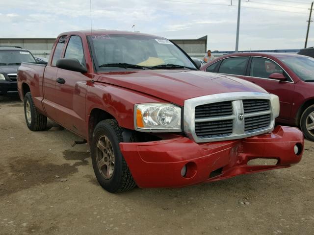 1D7HE42PX7S122701 - 2007 DODGE DAKOTA SLT MAROON photo 1