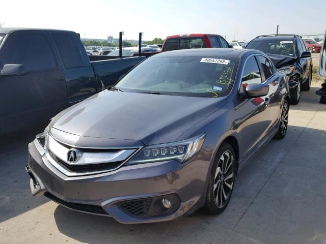 19UDE2F89HA008391 - 2017 ACURA ILX PREMIU GRAY photo 2