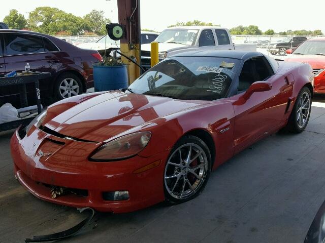 1G1YY26E595100033 - 2009 CHEVROLET CORVETTE Z RED photo 2